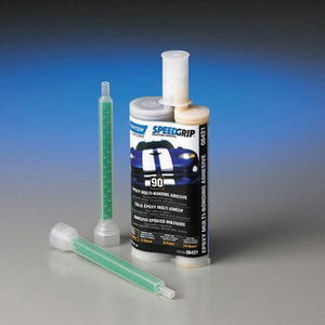 Norton® Speed Grip™ 06421 2-Part Panel Bonding Adhesive, 220 mL Cartridge, Black, Liquid, 24 hr Curing