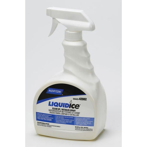 Norton® LIQUID ice® 42082 Clean-Up/Detailer Spray, 32 oz Spray Bottle, Yellow
