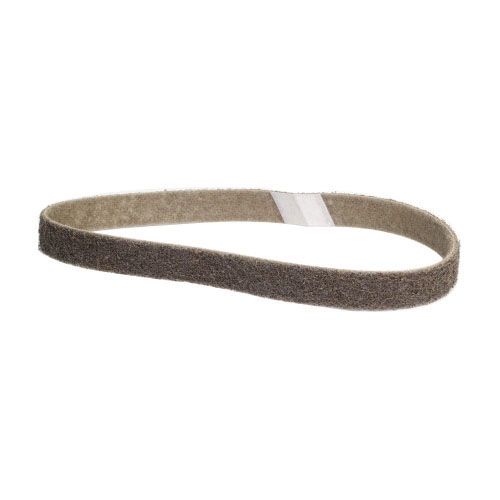 Norton® Bear-Tex® Rapid Prep® 55309 Non-Woven Sanding File Belt, 18 in L x 1/2 in W, 80 Grit, Brown