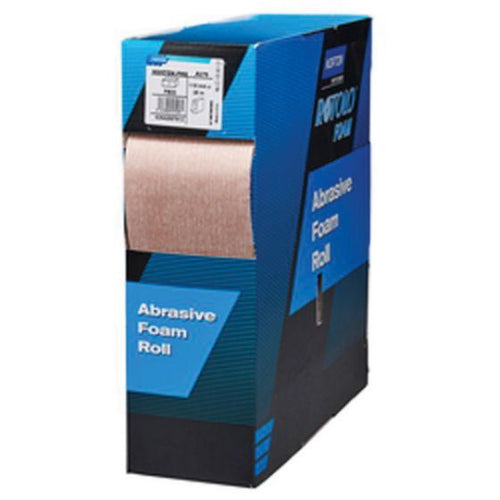Norton® Rotolo 57608 A275 Series Perforated Sanding Foam Pad Roll, 4-1/2 in W x 82 ft L, P400 Grit