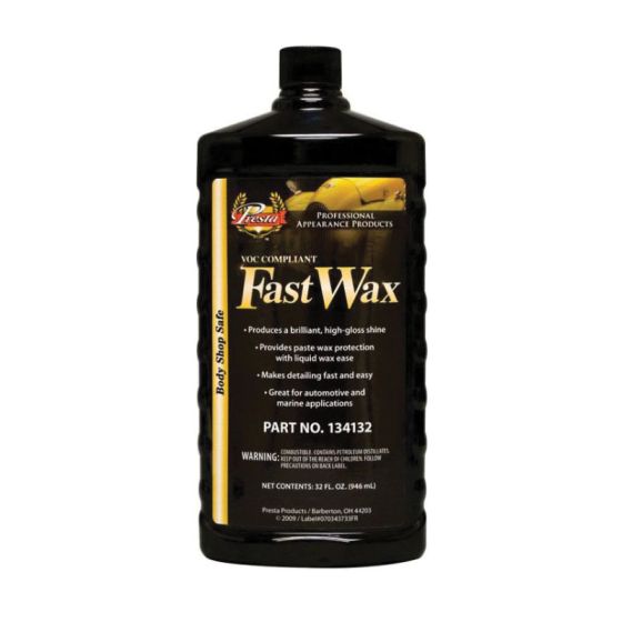 Presta Fast Wax® 134132 Car Wax, 1 qt, Liquid, Blue, Wax