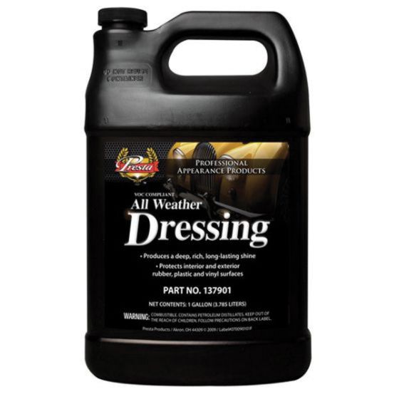 Presta 137901 All Weather Dressing, 1 gal, Can, Blue