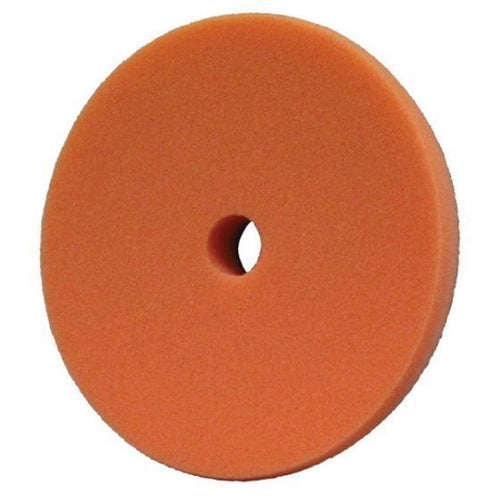Presta PACE™ 890184 Single Sided Medium Cutting Pad, 3 in Dia, Hook and Loop Attachment, Foam Pad, Orange