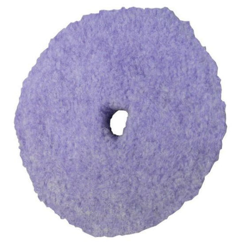 Presta PACE™ 890197 Single Sided Heavy Cut Cutting Pad, 6-1/4 in Dia, Foamed Wool Pad, Purple