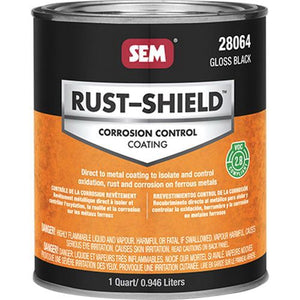 Rust Shield™ 28064 2800 Series Corrosion Control Coating, 1 qt Can, Gloss Black, 250 sq-ft/gal Coverage