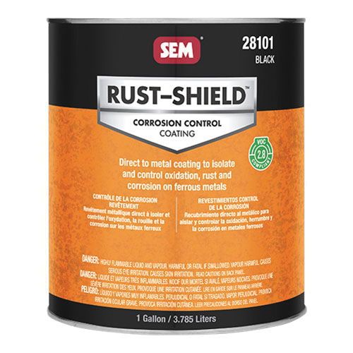 Rust Shield™ 28101 2800 Rust Shield Coating, 1 gal, Black, 250 sq ft Coverage, 24 to 48 hr Curing