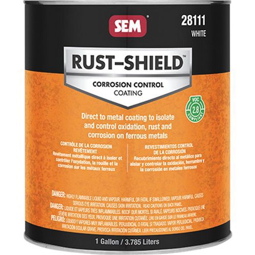 Rust Shield™ 28111 2800 Series Corrosion Control Coating, 1 gal Can, White, 250 sq-ft/gal Coverage