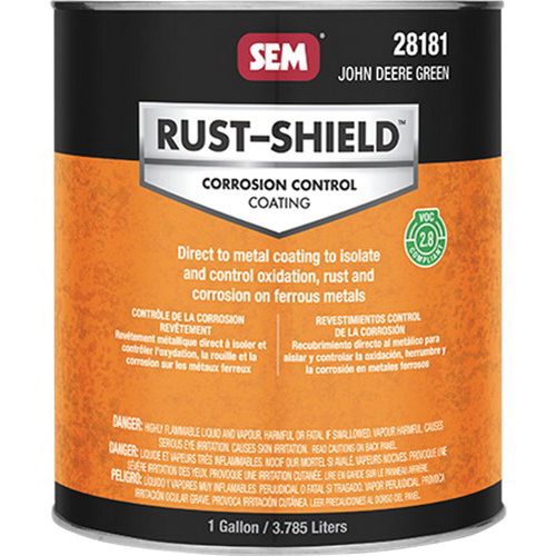 Rust Shield™ 28181 2800 Series Corrosion Control Coating, 1 gal Can, John Deere Green, 250 sq-ft/gal Coverage