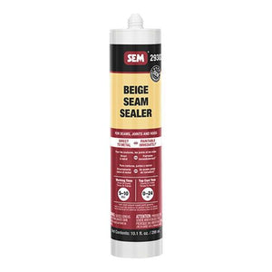 SEM® 29382 2900 1-Component Seam Sealer, 10.1 fl-oz Tube, Liquid, Beige, 1K Component, 24 hr at 70 deg F Curing