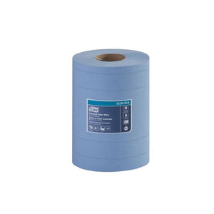 Tork® 132451A Centerfeed Industrial Wiper, 7-1/2 in Dia x 249.38 ft L x 10 in W Roll, 190, Paper, Blue, 4 Plys