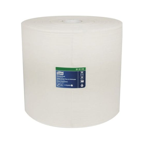 Tork® 510105 Giant Roll Cleaning Cloth, 15 in Dia x 1219.17 ft L x 12.6 in W Roll, 1100, Paper, White, 1 Plys