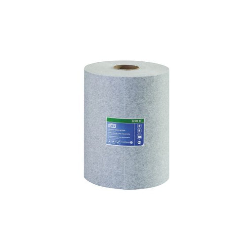 Tork® 520337 Industrial Centerfeed Cleaning Cloth, 9.8 in Dia x 416.67 ft L x 12.6 in W, 500, Gray, 1 Plys