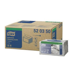 Tork® 520350 Industrial Cleaning Cloth, 15.16 in L x 15.16 in W, 55, Cellulose/Synthetic Fiber, Gray, 1 Plys
