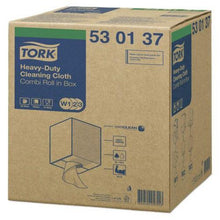 Load image into Gallery viewer, Tork® 530137 Heavy Duty Centerfeed Cleaning Cloth, 9.84 in Dia x 349 ft L x 12.59 in W Roll, 280, Spunlace, White