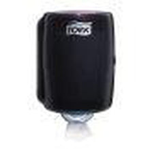Load image into Gallery viewer, Tork® 659028 Dispenser, 9.1 in L x 14 in H x 9.8 in W, Plastic, Red/Smoke