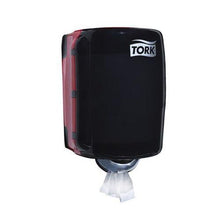Load image into Gallery viewer, Tork® 659028 Dispenser, 9.1 in L x 14 in H x 9.8 in W, Plastic, Red/Smoke
