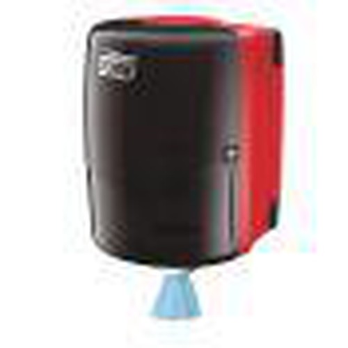 Tork® 659028 Dispenser, 9.1 in L x 14 in H x 9.8 in W, Plastic, Red/Smoke