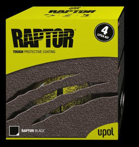 U-POL® RAPTOR® UP0821V Low VOC Raptor Kit, Tintable, 3:1 Mixing, 125 sq-ft Coverage
