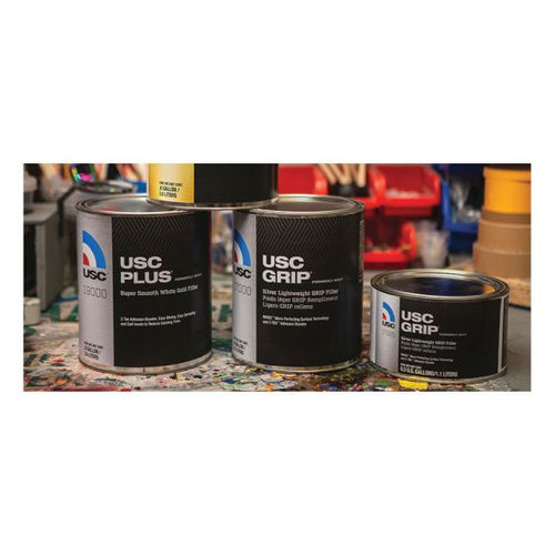 USC® USC® PLUS 19000 Premium Lightweight Body Filler, 1 gal, White, Paste/Gel, Premium Lightweight