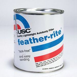 USC® FEATHER-RITE® 21350 Lightweight Autobody Filler, 5 gal Air Pail, Off-White, Liquid