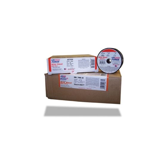US FORGE® 00664 MIG Wire, 0.03 in Dia, 70S-6 Solid Mild Steel Wire, 10 lb