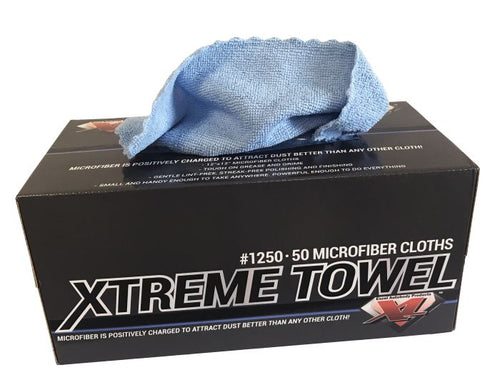 X-L 1250 Xtreme Towel, 12in x 12in, Microfiber Cloth, box of 50