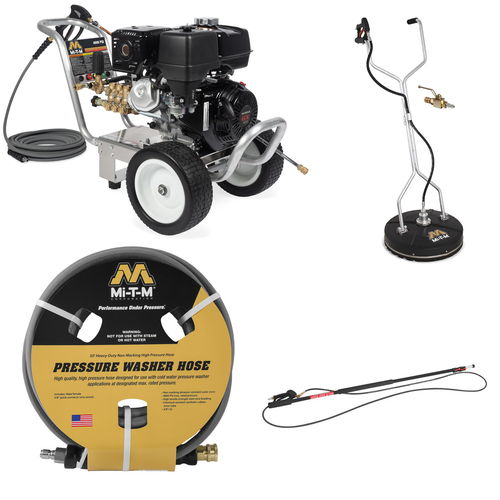 Mi-T-M 4000 PSI, 4.0 GPM Aluminum DD, General Pump, External Bypass Unloader Pressure Washer, Start Your Own Business Kits