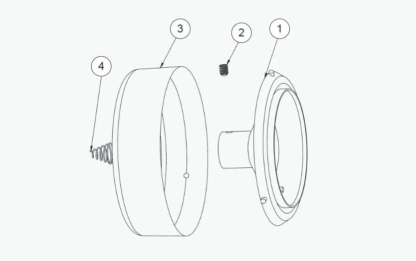 Ransburg #2 Hub And Probe Assembly 4”