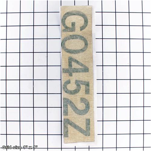 MODEL NUMBER LABEL