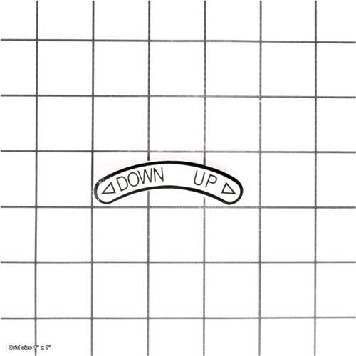 HANDWHEEL DIRECTION LABEL
