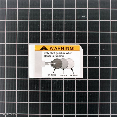 SPEED CHANGE LABEL
