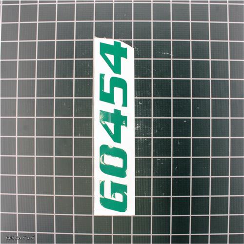 MODEL NUMBER LABEL
