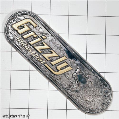 GRIZZLY LOGO PLATE