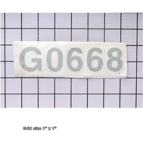 MODEL NUMBER LABEL