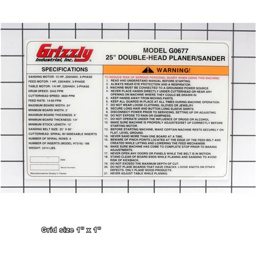 MACHINE ID LABEL