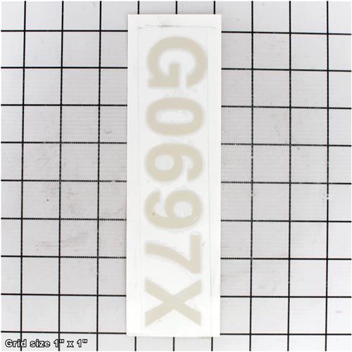 MODEL NUMBER LABEL