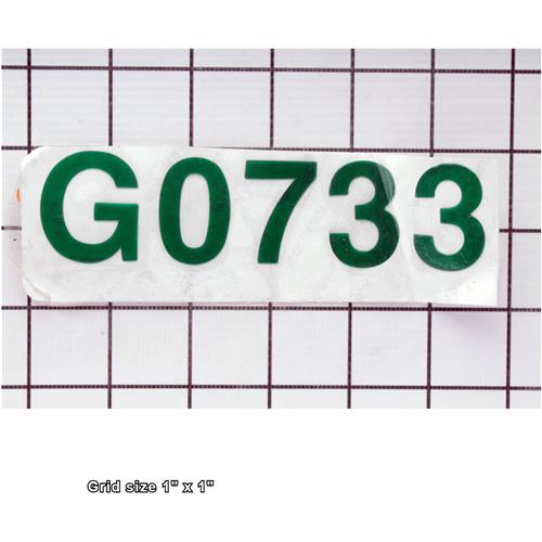 MODEL NUMBER LABEL