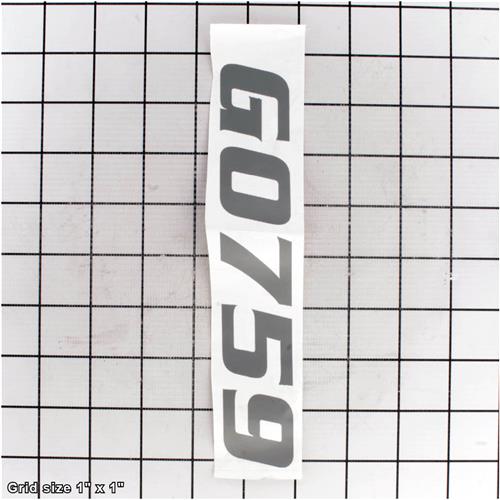 MODEL NUMBER LABEL