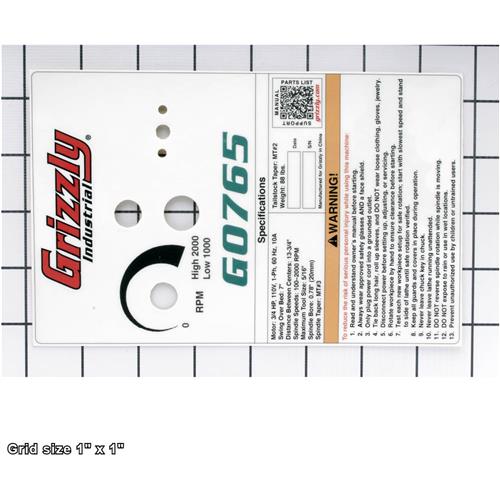 MACHINE ID LABEL