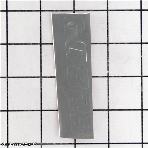 MODEL NUMBER LABEL