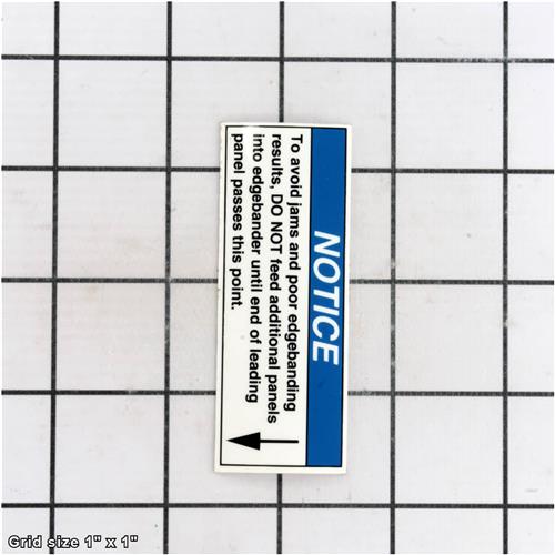 NOTICE FEED PANEL POINT LABEL