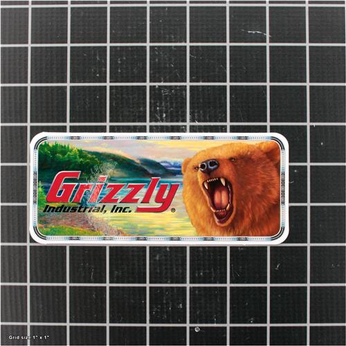 GRIZZLY INDUSTRIAL LOGO LABEL