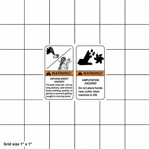 CUTTERHEAD WARNING LABEL