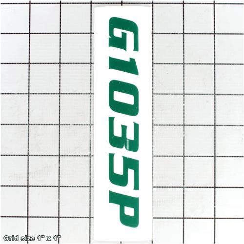 MODEL NUMBER LABEL