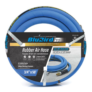 Pro 3/4" x 50' BluBird Jack Hammer Hose - Rugged Construction