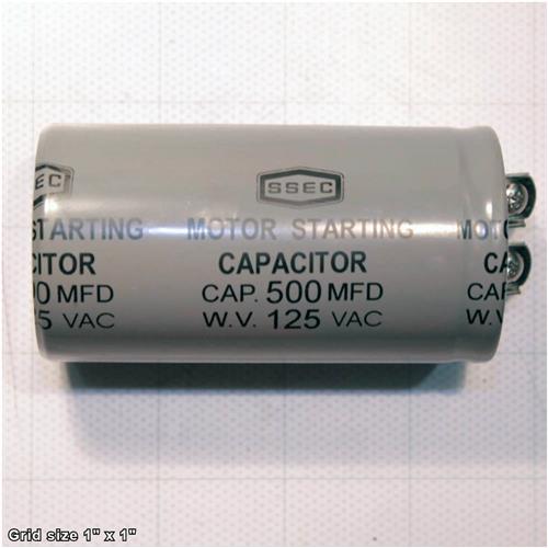 S CAPACITOR 500M 125V 1-3/4 X 3-3/8