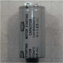Load image into Gallery viewer, S CAPACITOR 600M 125V 1-3/4 X 3-3/8