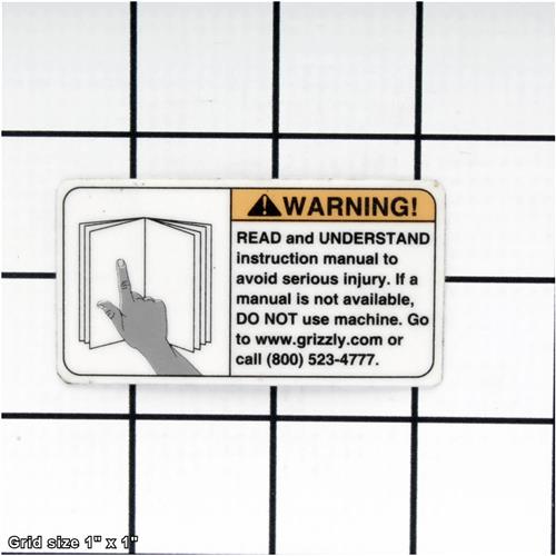 READ MANUAL LABEL