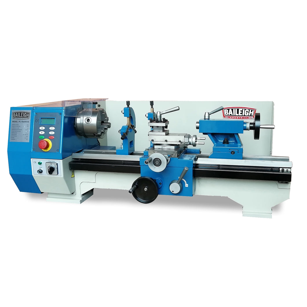 Baileigh Industrial - 110V Variable Speed Bench Top Lathe, 10