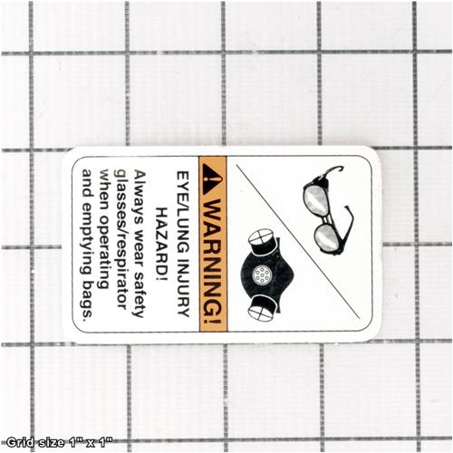 GLASSES/RESPIRATOR DC 2W X 3.3H